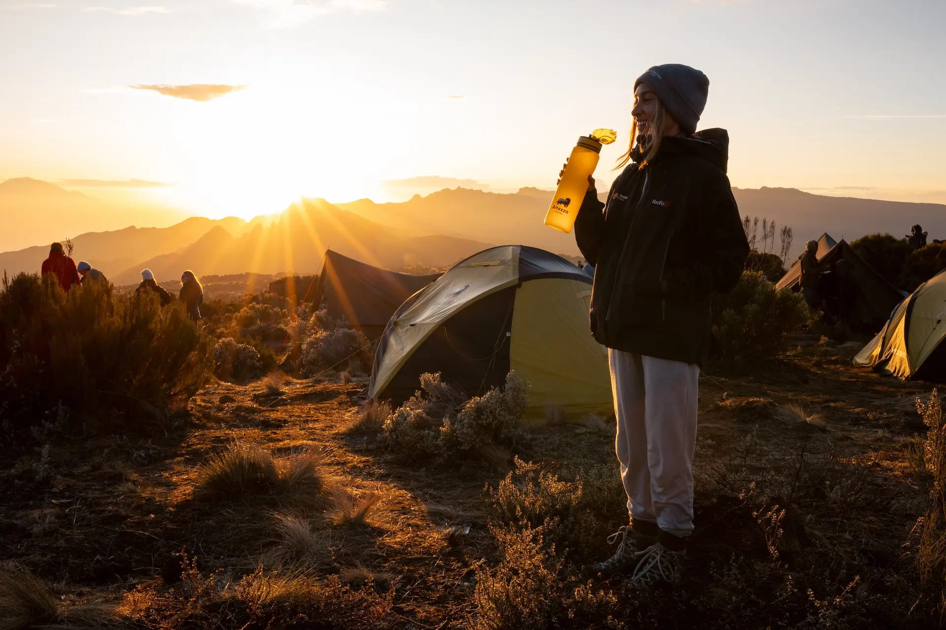 Een wandelaar tijdens een expeditie van Altezza Travel