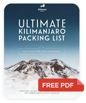 Uw pdf-paklijst voor de Kilimanjaro